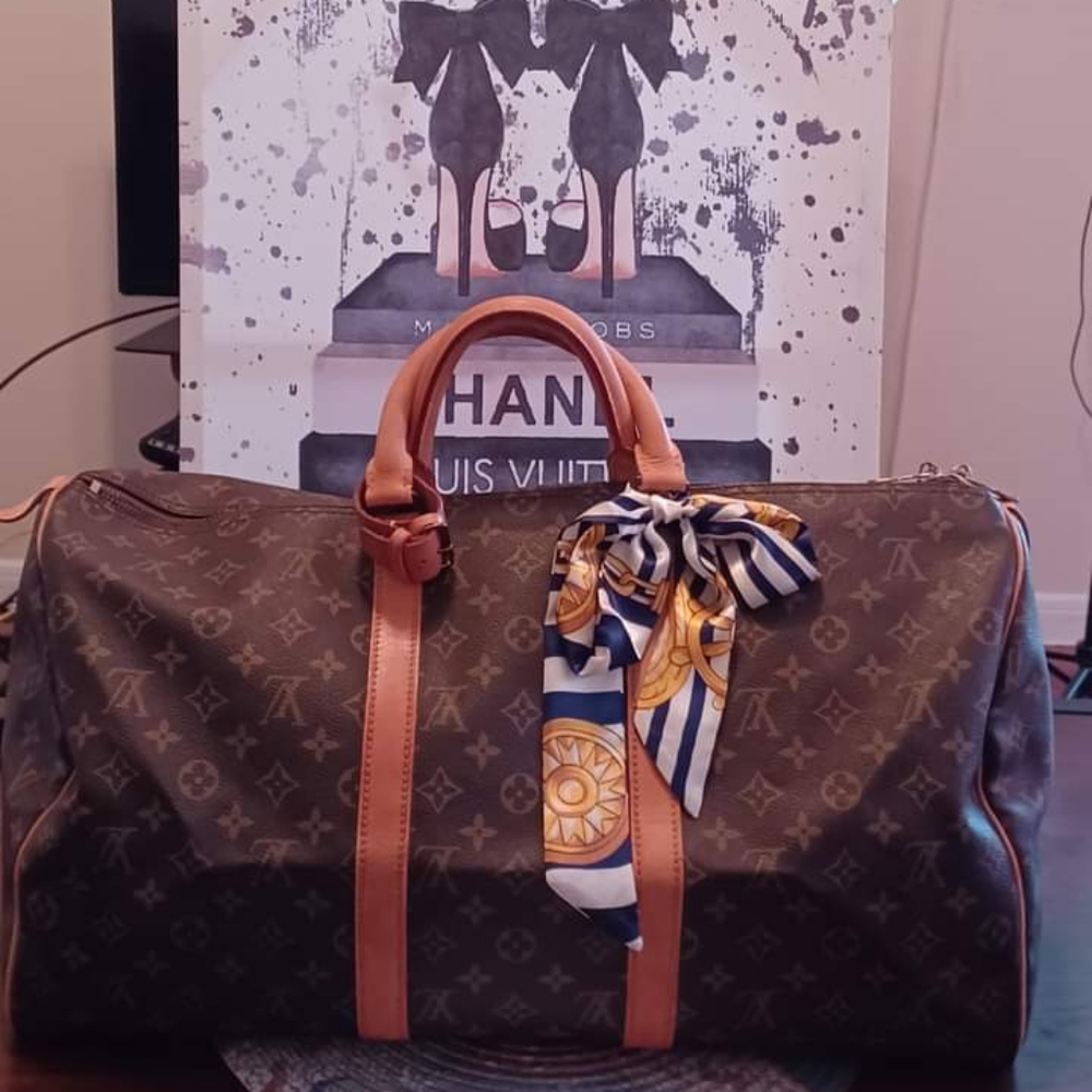 LOUIS VUITTON KEEPALL 50 MONOGRAM.